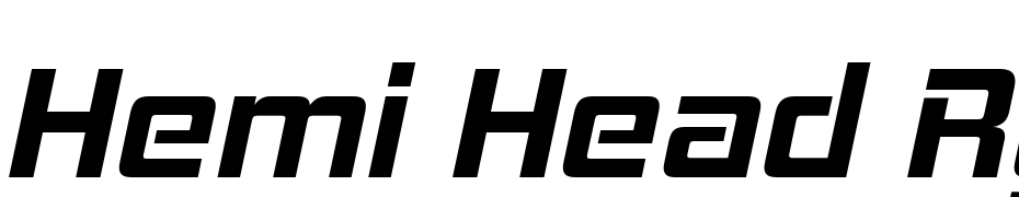 Hemi Head Rg Bold Italic cкачати шрифт безкоштовно